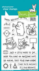 Lawn Fawn - Clear Stamps - Critter Concert
