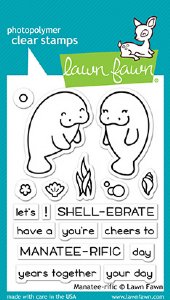 Lawn Fawn - Clear Stamps - Manatee-Rific