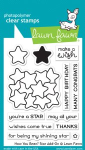 Lawn Fawn - Clear Stamps - How you bean? Star Add-On