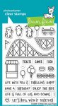 Lawn Fawn - Clear Stamps - Coaster Critters