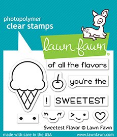 Lawn Fawn - Clear Stamps - Sweetest Flavor