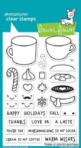 Lawn Fawn - Clear Stamps - Thanks A Latte