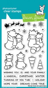 Lawn Fawn - Clear Stamps - Winter Skies