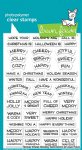 Lawn Fawn - Clear Stamps - Reveal Wheel Holiday Sentiments