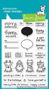 Lawn Fawn - Clear Stamps - Say What? Christmas Critters