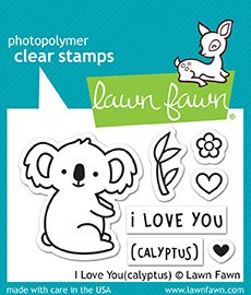 Lawn Fawn - Clear Stamps - I Love You (Calyptus)