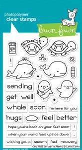 Lawn Fawn - Clear Stamps - Get Well Before 'n Afters