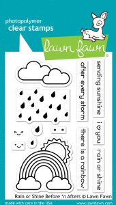 Lawn Fawn - Clear Stamps - Rain Or Shine Before 'n Afters