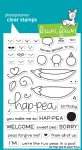 Lawn Fawn - Clear Stamps - Be Hap-pea