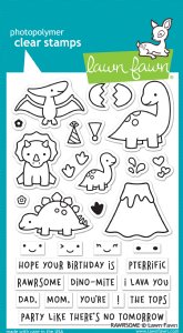 Lawn Fawn - Clear Stamps - Rawrsome