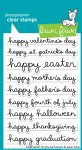Lawn Fawn - Clear Stamps - Celebration Scripty Sentiments