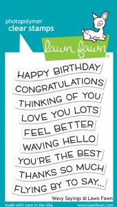 Lawn Fawn - Clear Stamps - Wavy Sayings