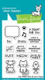 Lawn Fawn - Clear Stamps - Say What? Pets