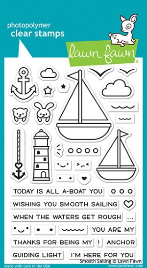 Lawn Fawn - Clear Stamps - Smooth Sailing