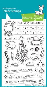 Lawn Fawn - Clear Stamps - Christmas Fishes