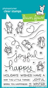 Lawn Fawn - Clear Stamps - Mice on Ice
