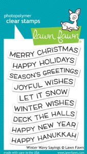 Lawn Fawn - Clear Stamps - Winter Wavy Sayings