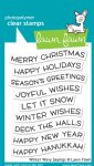 Lawn Fawn - Clear Stamps - Winter Wavy Sayings