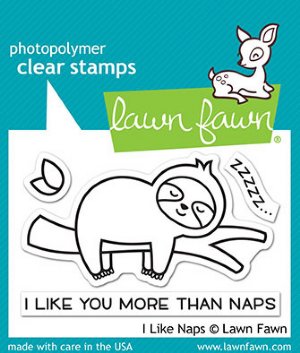Lawn Fawn - Clear Stamp - I Like Naps