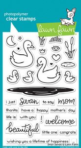 Lawn Fawn - Clear Stamps - Swan Soiree