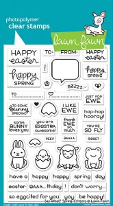 Lawn Fawn - Clear Stamps - Say What? Spring Critters