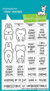 Lawn Fawn - Clear Stamps - Don't Worry, Be Hoppy