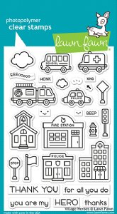 Lawn Fawn - Clear Stamps - Village Heroes
