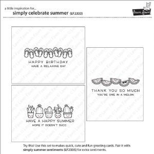 Lawn Fawn - Clear Stamps - Simply Celebrate Summer