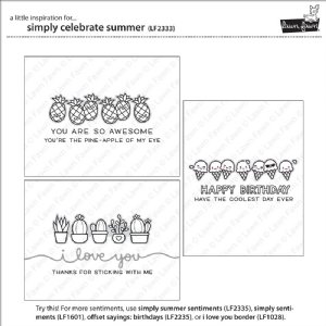 Lawn Fawn - Clear Stamps - Simply Celebrate Summer