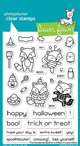 Lawn Fawn - Clear Stamps - Fox Costumes Before 'N Afters