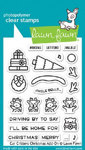 Lawn Fawn - Clear Stamps - Car Critters Christmas Add-On
