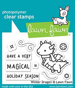 Lawn Fawn - Clear Stamps - Winter Dragon