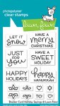 Lawn Fawn - Clear Stamps - Shutter Card Holiday Sayings