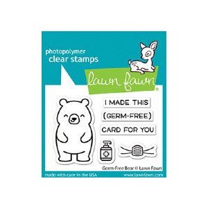 Lawn Fawn - Clear Stamp - Germ-Free Bear