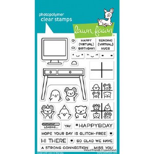 Lawn Fawn - Clear Stamp - Virtual Friends