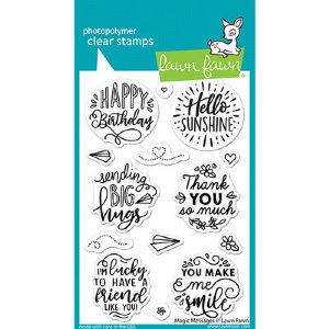 Lawn Fawn - Clear Stamp - Magic Messages