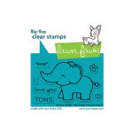 Lawn Fawn - Clear Stamp - Elphie Selfie Flip-Flop