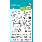 Lawn Fawn - Clear Stamp - Scootin' By