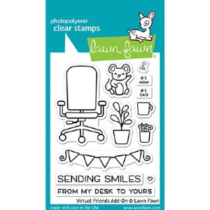 Lawn Fawn - Clear Stamp - Virtual Friends Add-On
