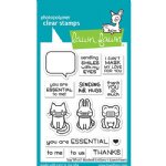 Lawn Fawn - Clear Stamp - Say What? Masked Critters