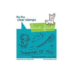 Lawn Fawn - Clear Stamp - Dandy Day Flip-Flop