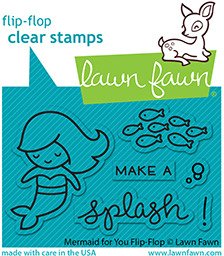 Lawn Fawn - Clear Stamp - Mermaid for You Flip-Flop