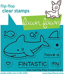 Lawn Fawn - Clear Stamp - Duh-nuh Flip-Flop