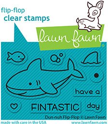 Lawn Fawn - Clear Stamp - Duh-nuh Flip-Flop
