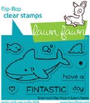 Lawn Fawn - Clear Stamp - Duh-nuh Flip-Flop