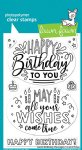 Lawn Fawn - Clear Stamp - Giant Birthday Messages