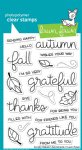 Lawn Fawn - Clear Stamp - Scripty Autumn Sentiments