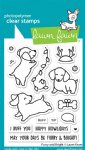 Lawn Fawn - Clear Stamp - Furry And Bright