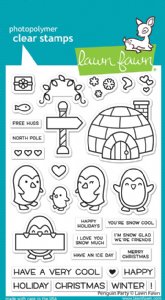 Lawn Fawn - Clear Stamp - Penguin Party