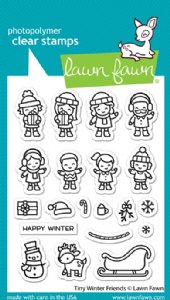 Lawn Fawn - Clear Stamp - Tiny Winter Friends